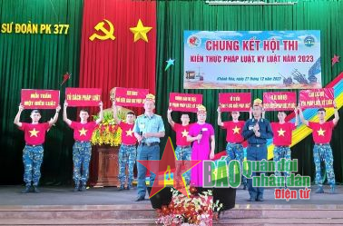 Sư đoàn Phòng không 377: Sôi nổi, bổ ích chung kết Hội thi kiến thức pháp luật, kỷ luật 